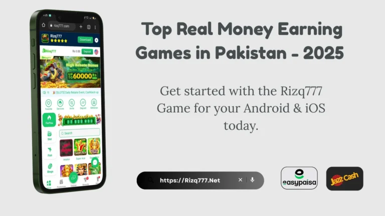 Rizq777 Real Money Earning Game – 2025 Pakistan APK Download with Easypaisa & JazzCash Support